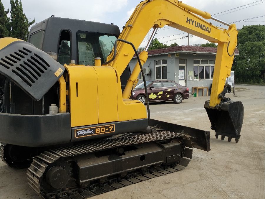 Corée Excavateur Hyundai d'occasion à vendre R80-7 8 Tonnes Machinery Jindongyu
