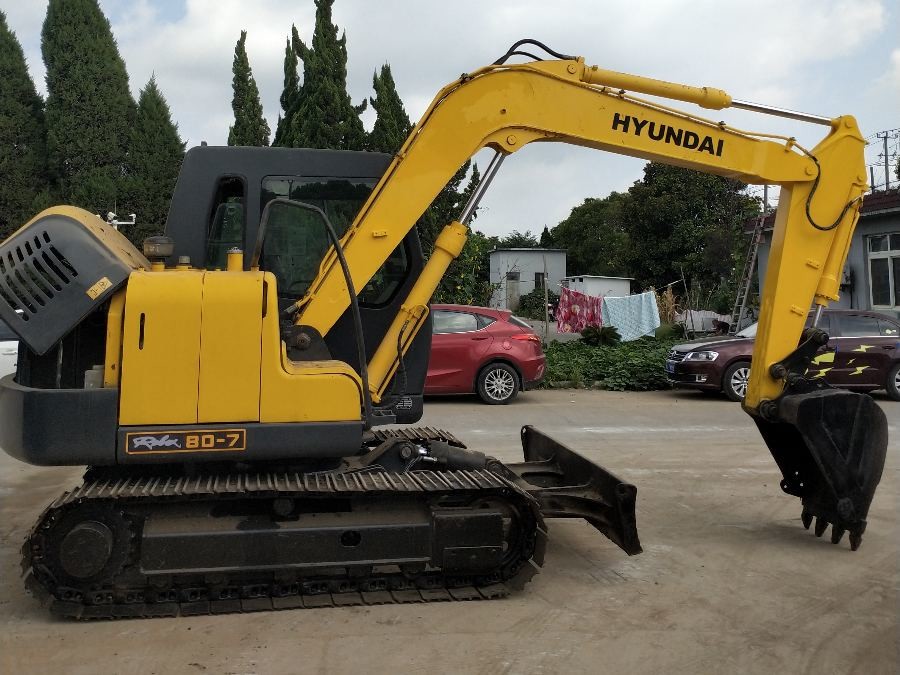 Corée Excavateur Hyundai d'occasion à vendre R80-7 8 Tonnes Machinery Jindongyu